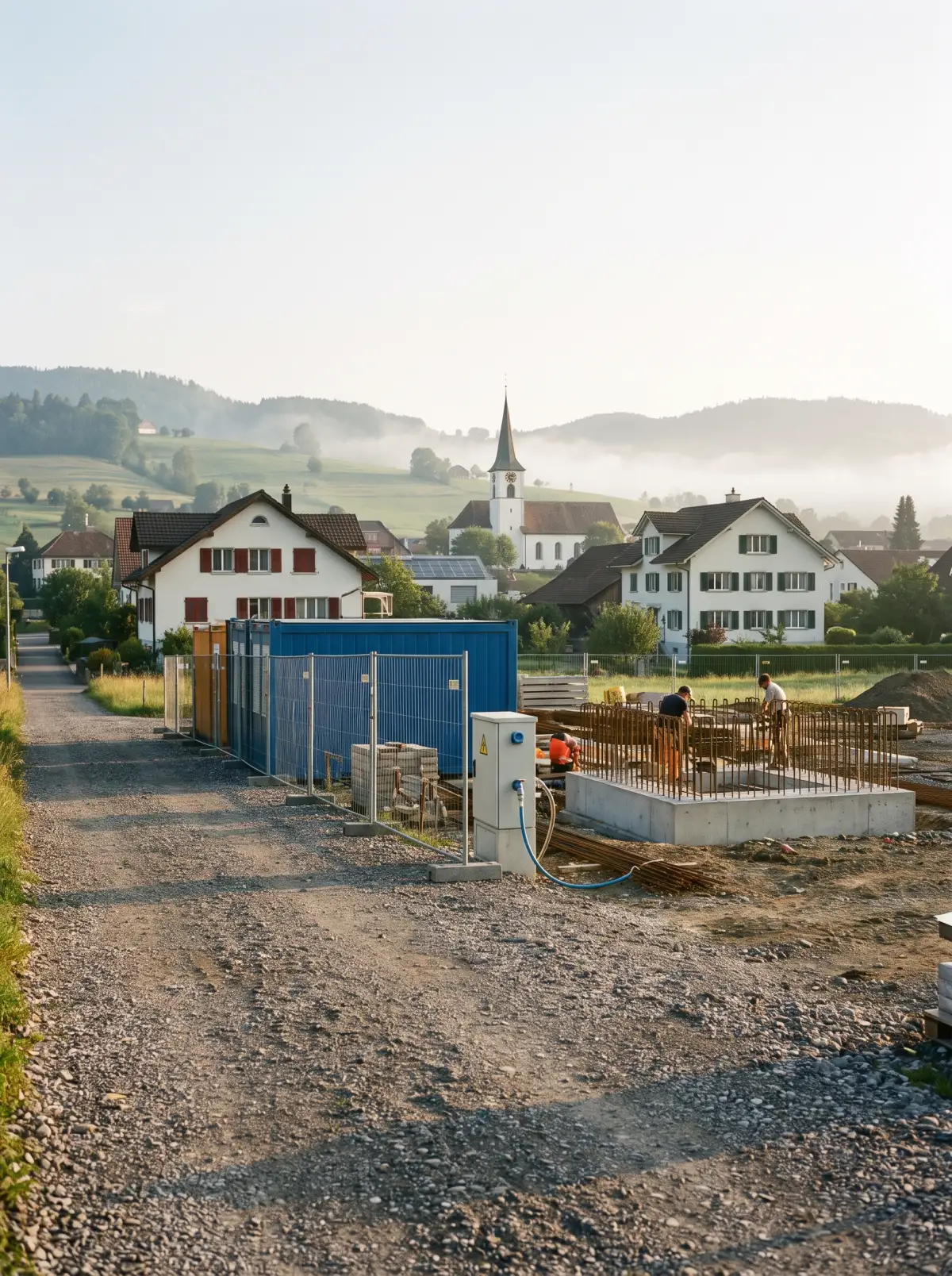 Baustellenerschliessung — Bau & Tiefbau durch Swiss Group Constructions