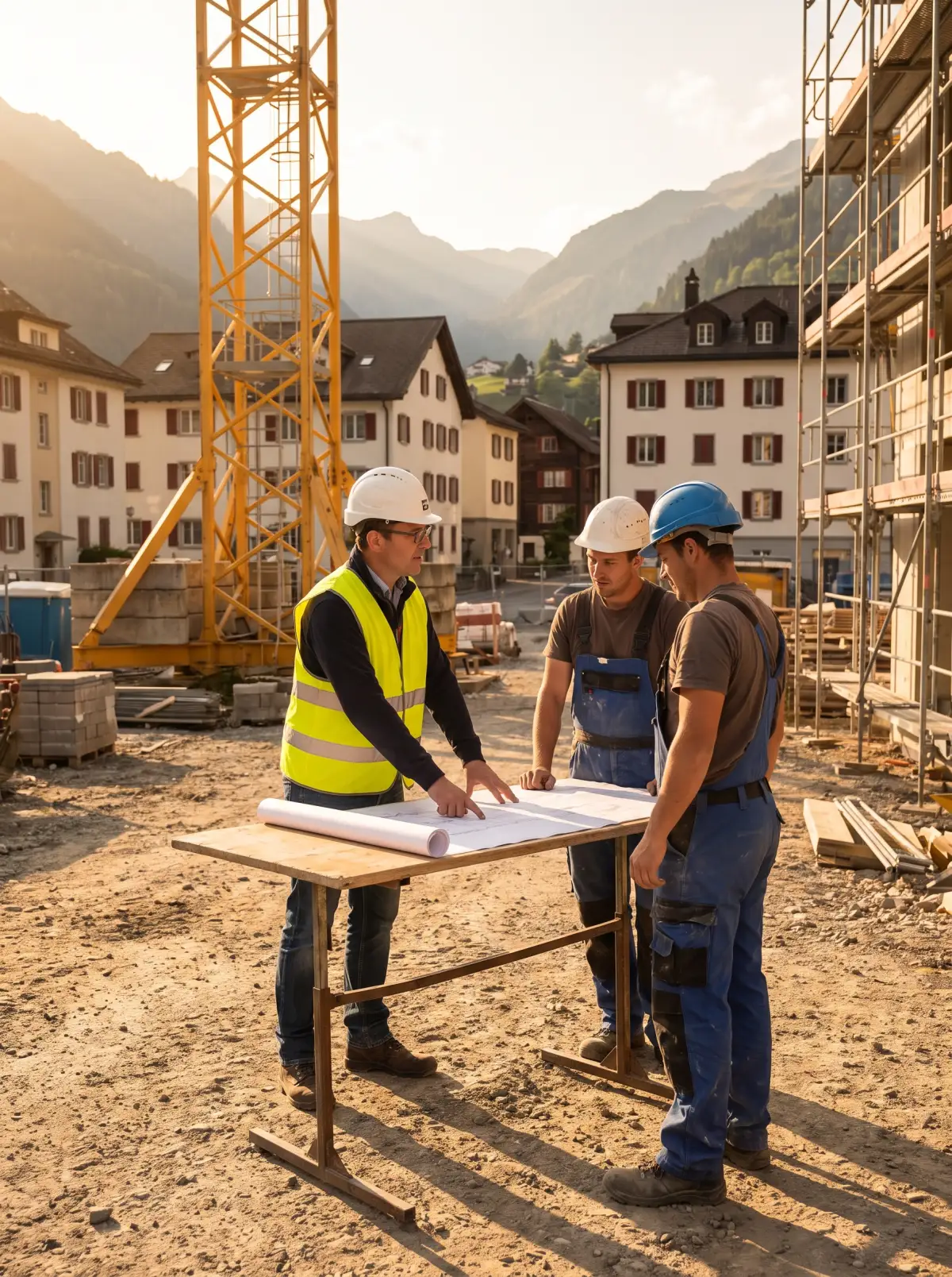 Baustellenkoordination — Bau & Tiefbau durch Swiss Group Constructions