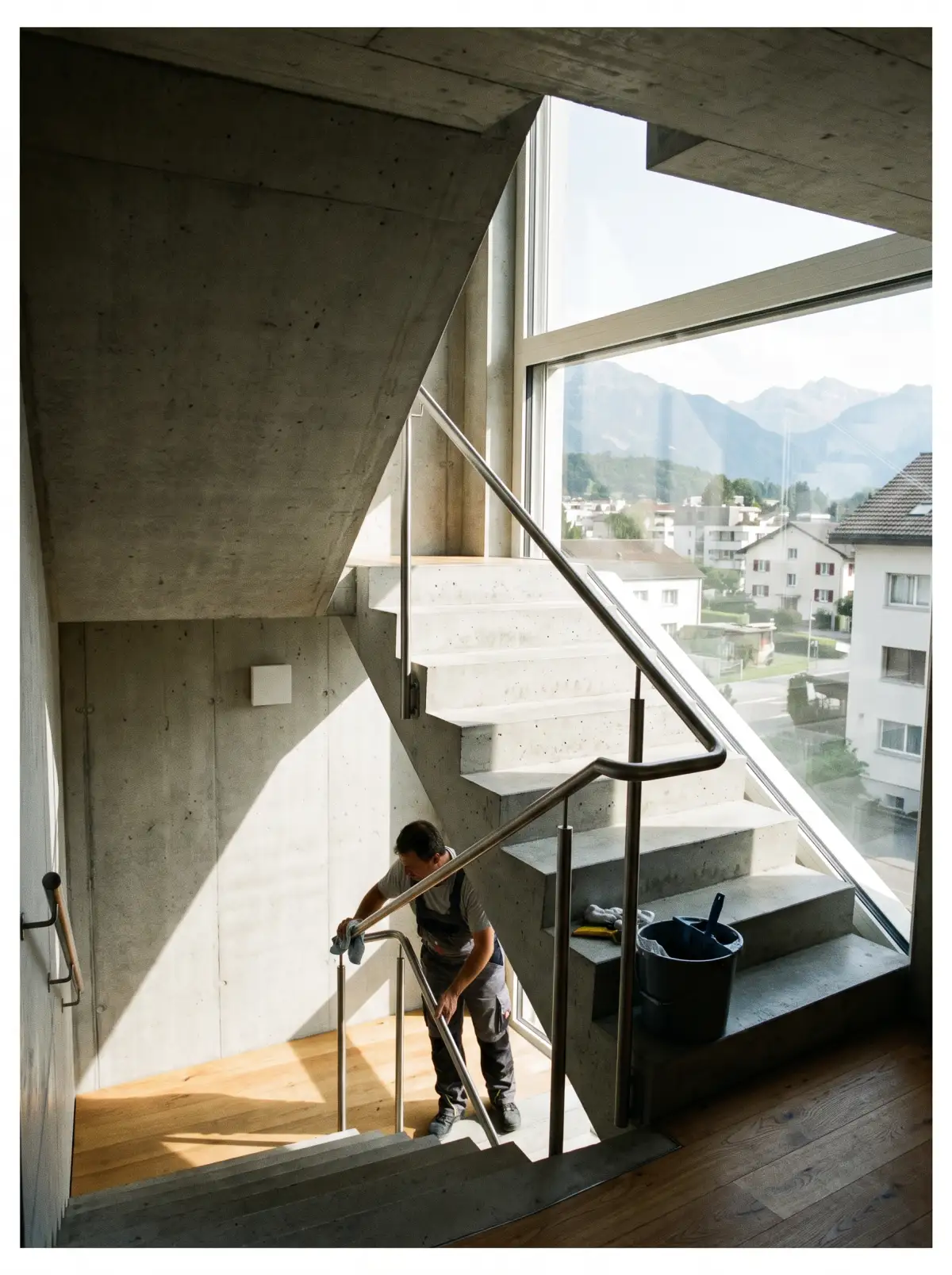 Treppenhausreinigung — Reinigung durch Swiss Group Constructions